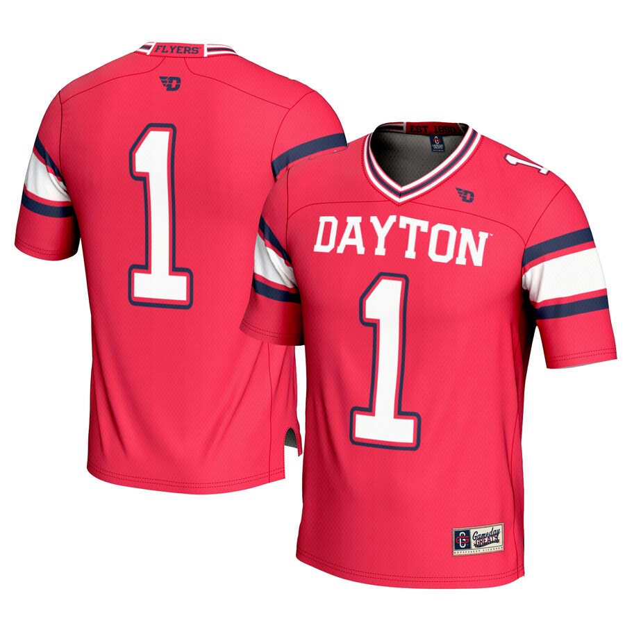 Youth GameDay Greats #1 Red Dayton Flyers Football Jersey - Jersey