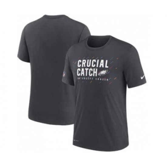 Men's Philadelphia Eagles Charcoal 2021 Crucial Catch Performance T-Shirt - Jersey