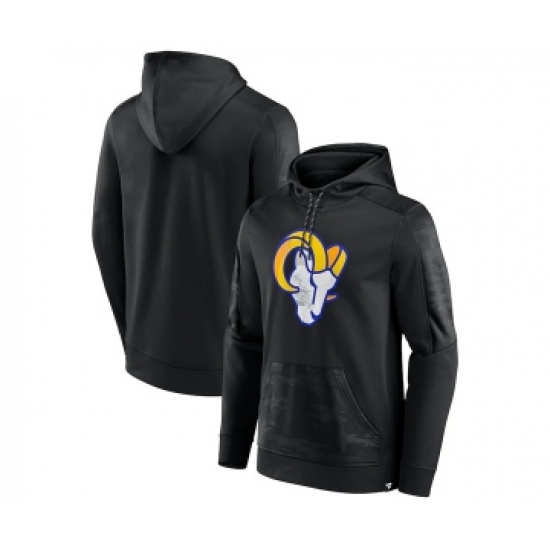 Men's Los Angeles Rams Black On The Ball Pullover Hoodie - Jersey