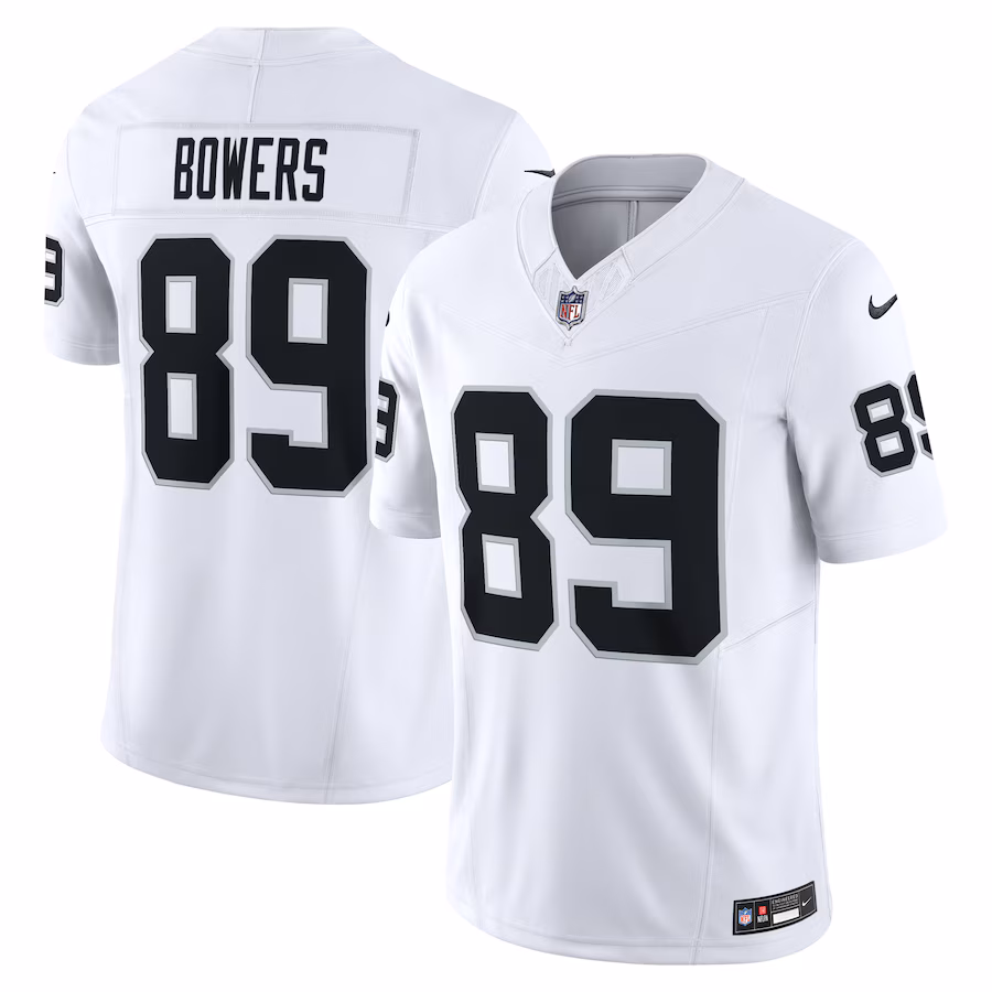 Men's Las Vegas Raiders Brock Bowers Nike White Vapor F.U.S.E. Limited Jersey - Jersey
