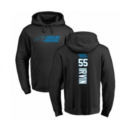 Football Carolina Panthers #55 Bruce Irvin Black Backer Pullover Hoodie - Jersey