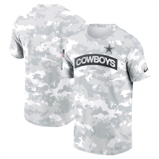 Men's Dallas Cowboys 2024 Arctic Camo Salute To Service Performance T-Shirt - Jersey