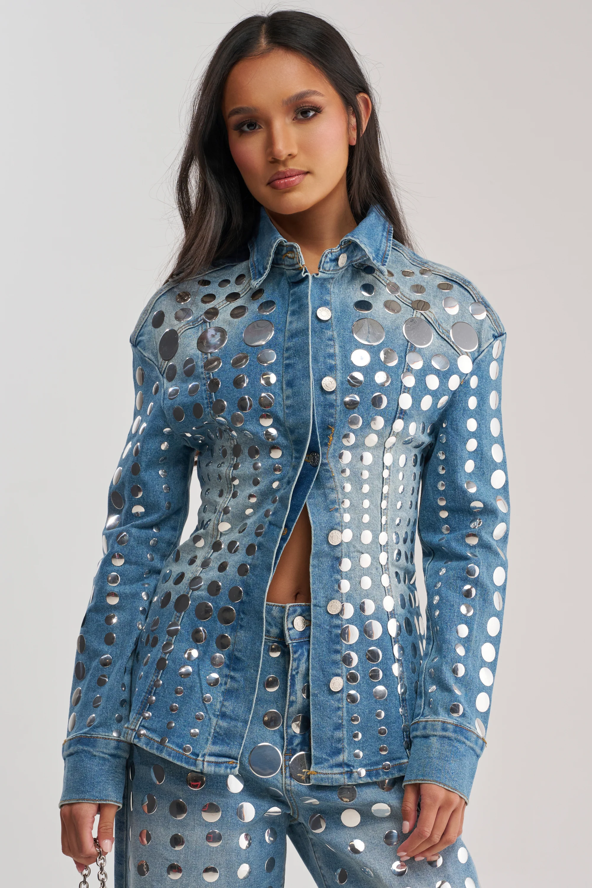 STUDS EVERYWHERE BUTTON DOWN - Akira Wear