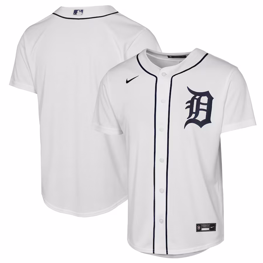 Youth Detroit Tigers Nike White Home Replica 2.0 Jersey - Jersey