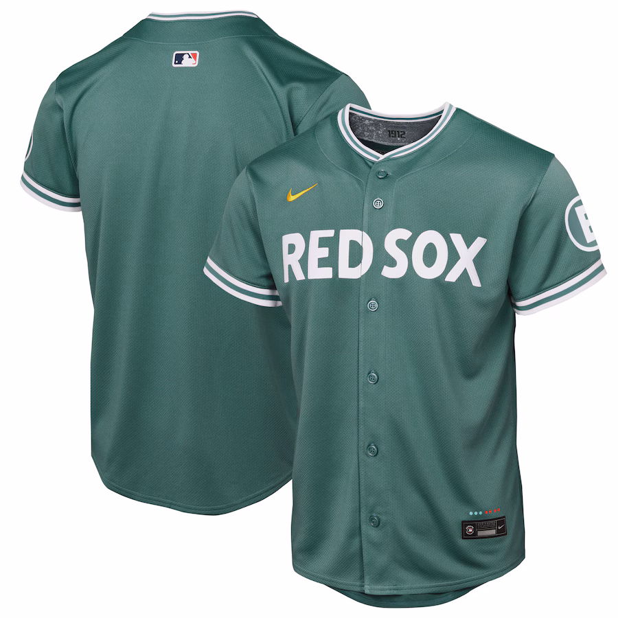 Youth Boston Red Sox Nike Green 2025 City Connect Limited Jersey - Jersey