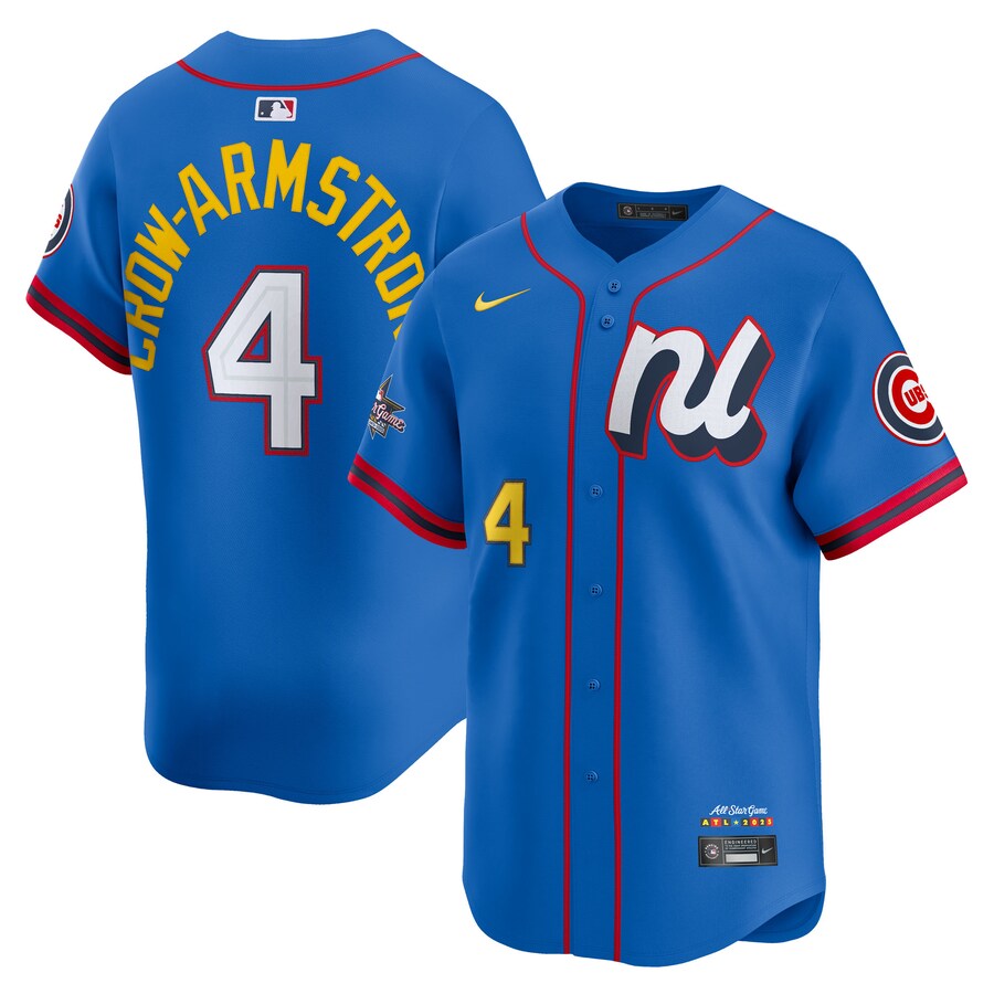 Men's National League Pete Crow-Armstrong Nike Blue 2025 All-Star Edition Limited Player Jersey - Jersey