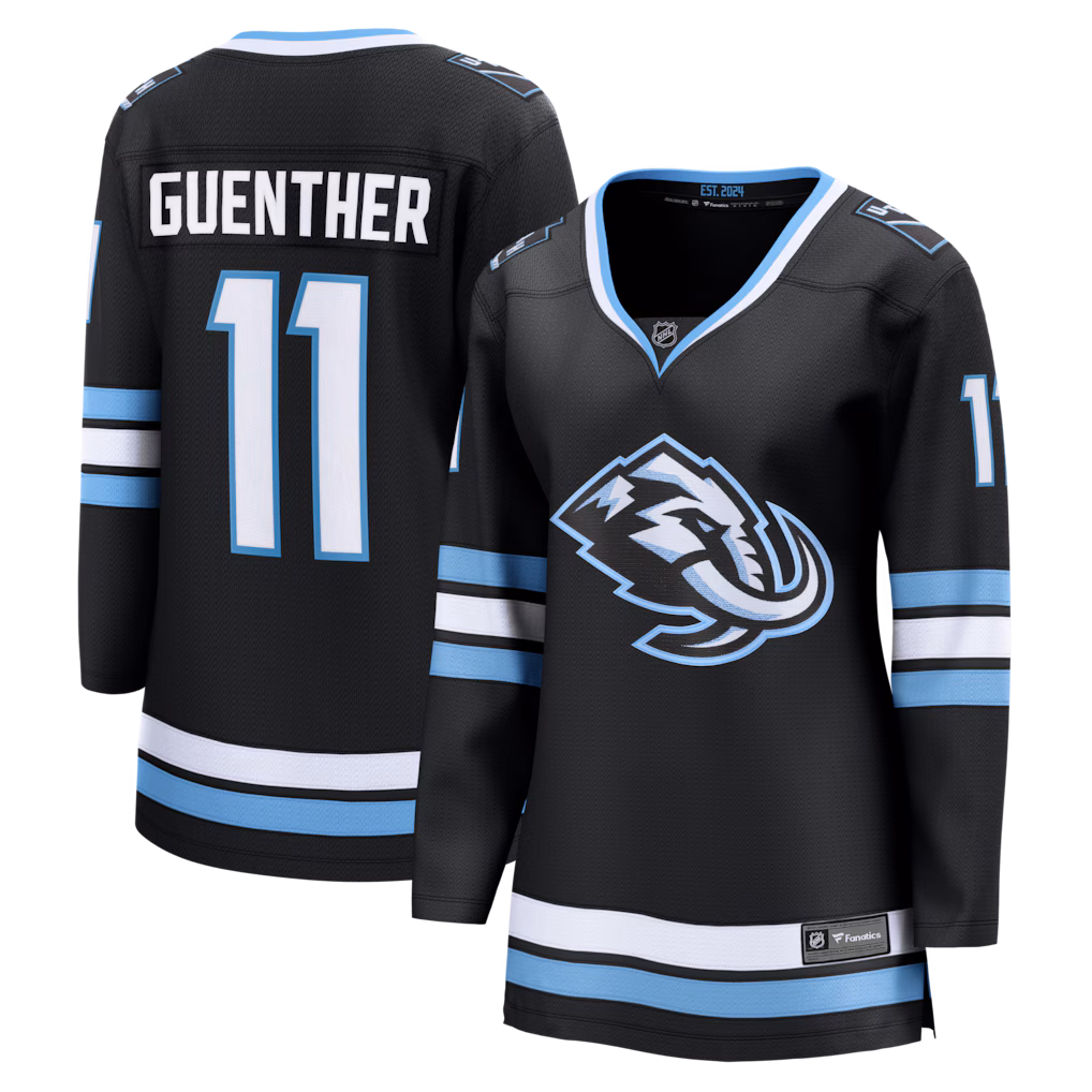 Women's Utah Mammoth Dylan Guenther Fanatics Black Home Breakaway Player Jersey - Jersey