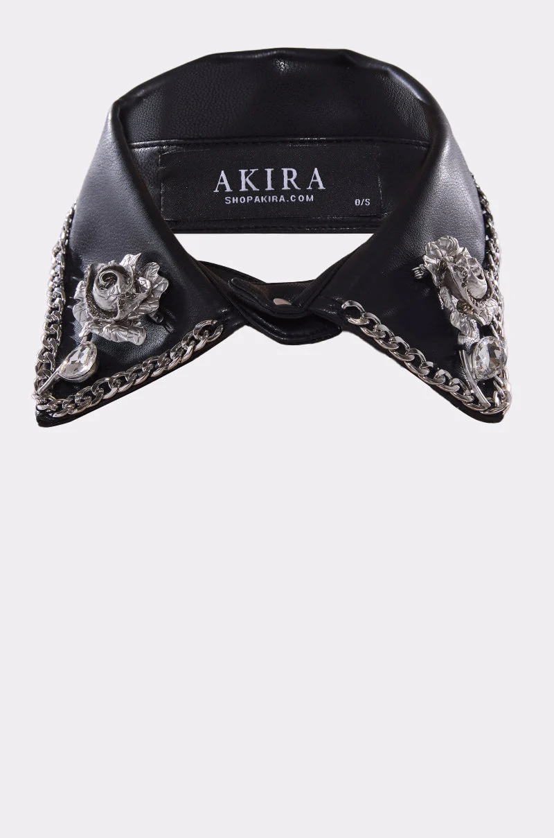GRACEY PU COLLAR NECKLACE - Akira Wear