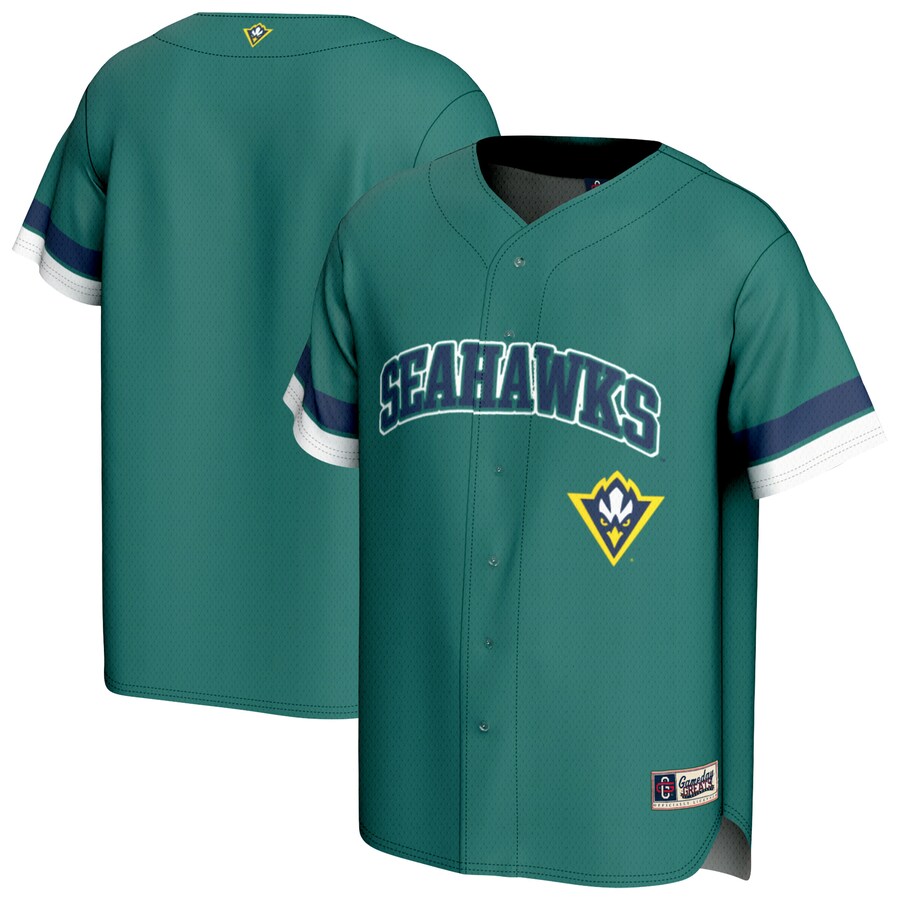 Youth GameDay Greats Teal UNC Wilmington Seahawks Baseball Jersey - Jersey