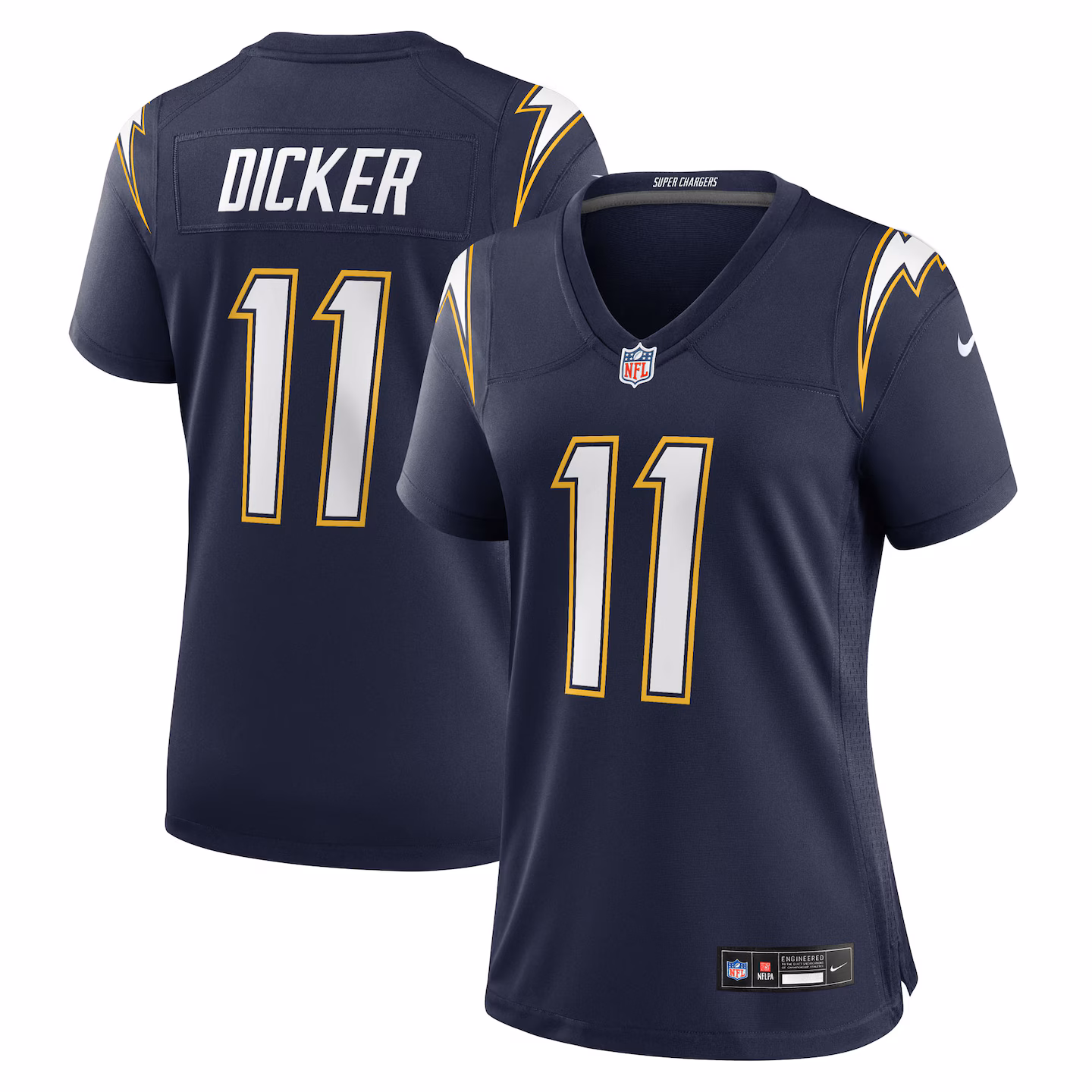 Women's Los Angeles Chargers Cameron Dicker Nike Navy Alternate Game Jersey - Jersey