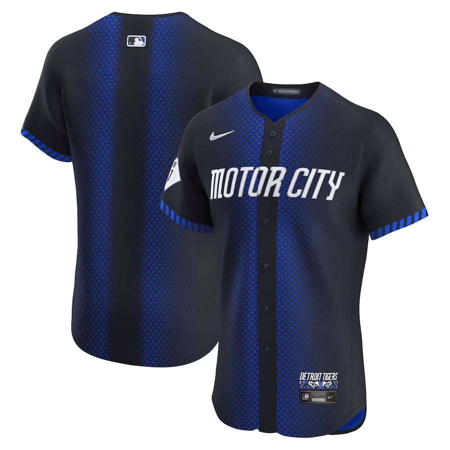 Men's Detroit Tigers Nike Navy City Connect Elite Jersey - Jersey