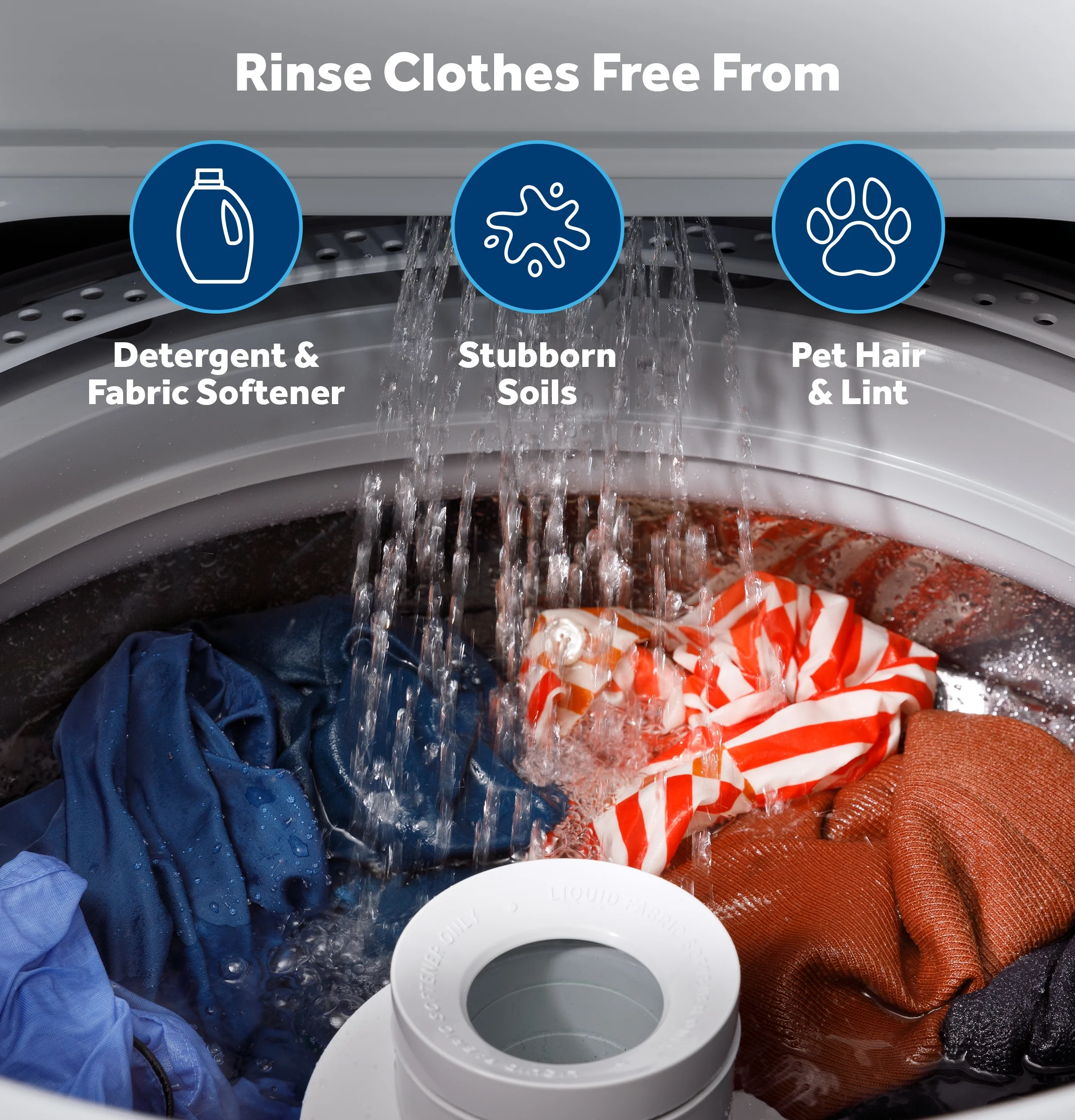 GE 4.5 cu ft Capacity Top Load Washing Machine with Cold Plus and Wash Bost
