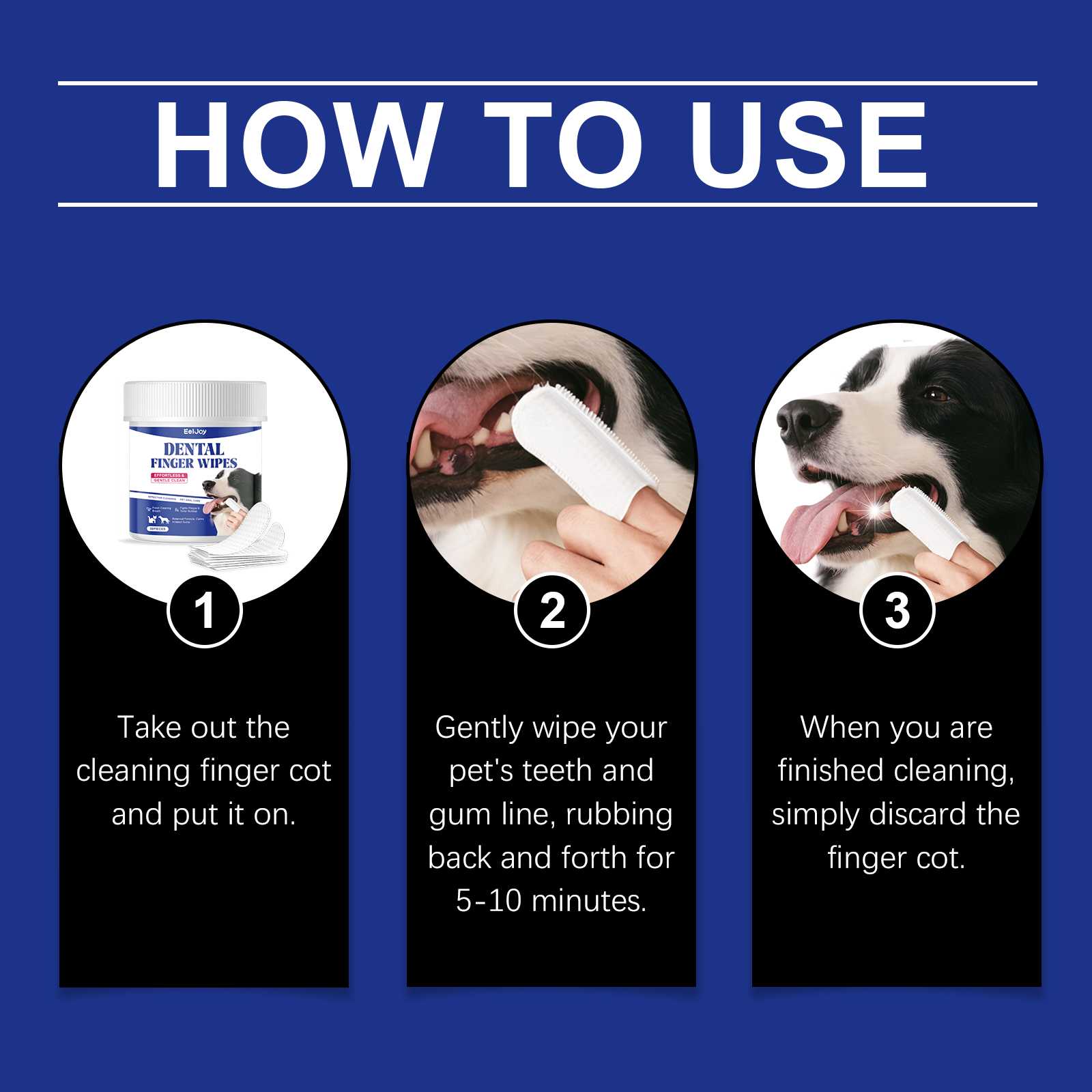 EelJoy Pet Dental Wipes