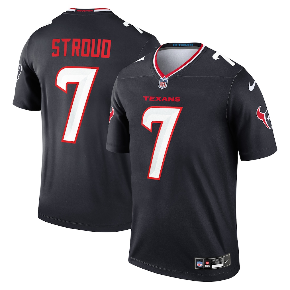 Men's Houston Texans C.J. Stroud Nike Navy Legend Player Performance Top - Jersey