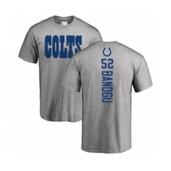 Football Indianapolis Colts #52 Ben Banogu Ash Backer T-Shirt - Jersey