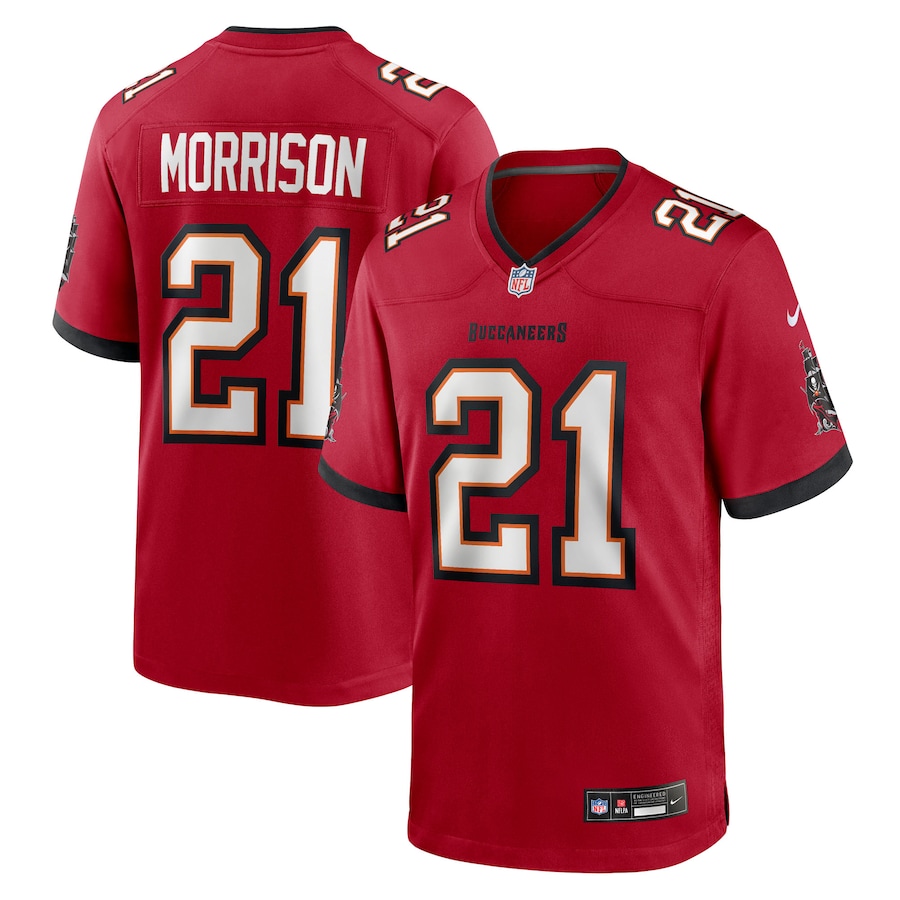 Men's Tampa Bay Buccaneers Benjamin Morrison Nike Red Team Game Jersey - Jersey