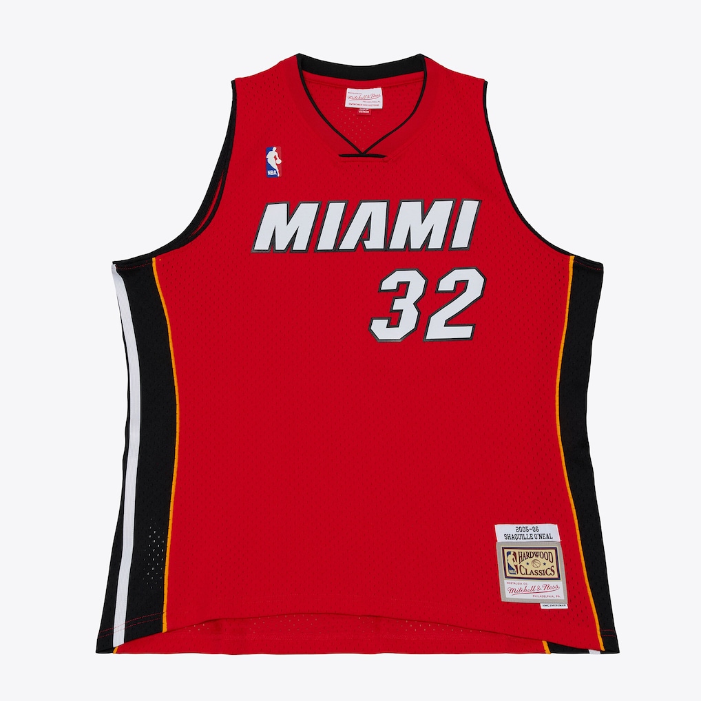 Men's Miami Heat Shaquille O'Neal Mitchell & Ness Red 2005-06 Swingman Jersey - Jersey
