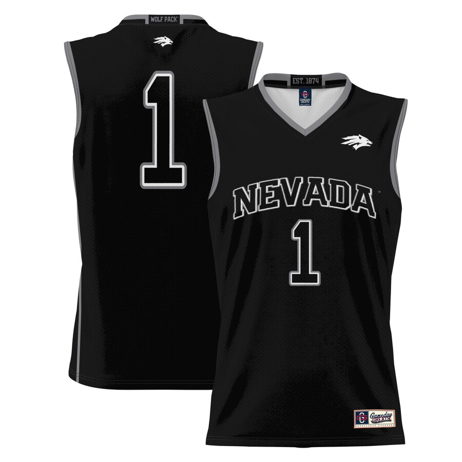 Youth GameDay Greats Black #1 Nevada Wolf Pack Lightweight Basketball Jersey - Jersey