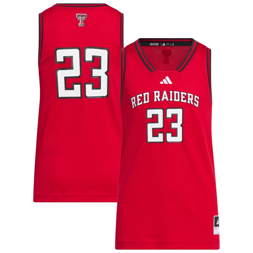 Youth adidas #23 Red Texas Tech Red Raiders Replica Swingman Jersey - Jersey