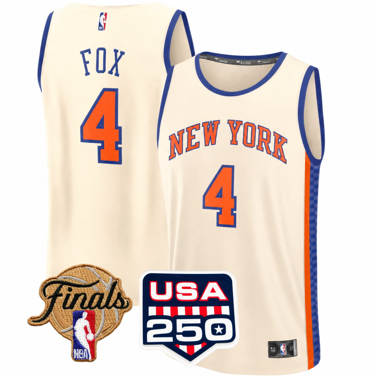 Men's New York Knicks Fanatics Cream 2025/26 City Edition FastRroaklorcov - FOX - Jersey