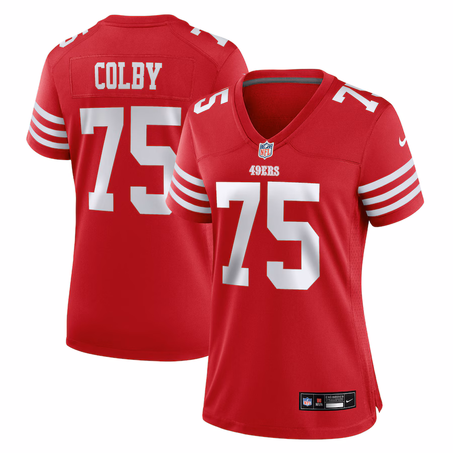 Women's San Francisco 49ers Connor Colby Nike Scarlet Team Game Jersey - Jersey