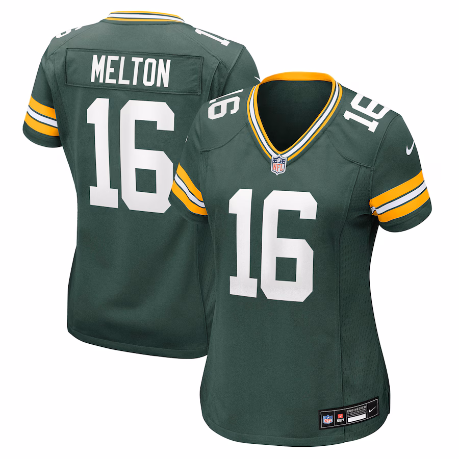Women's Green Bay Packers Bo Melton Nike Green Team Game Jersey - Jersey