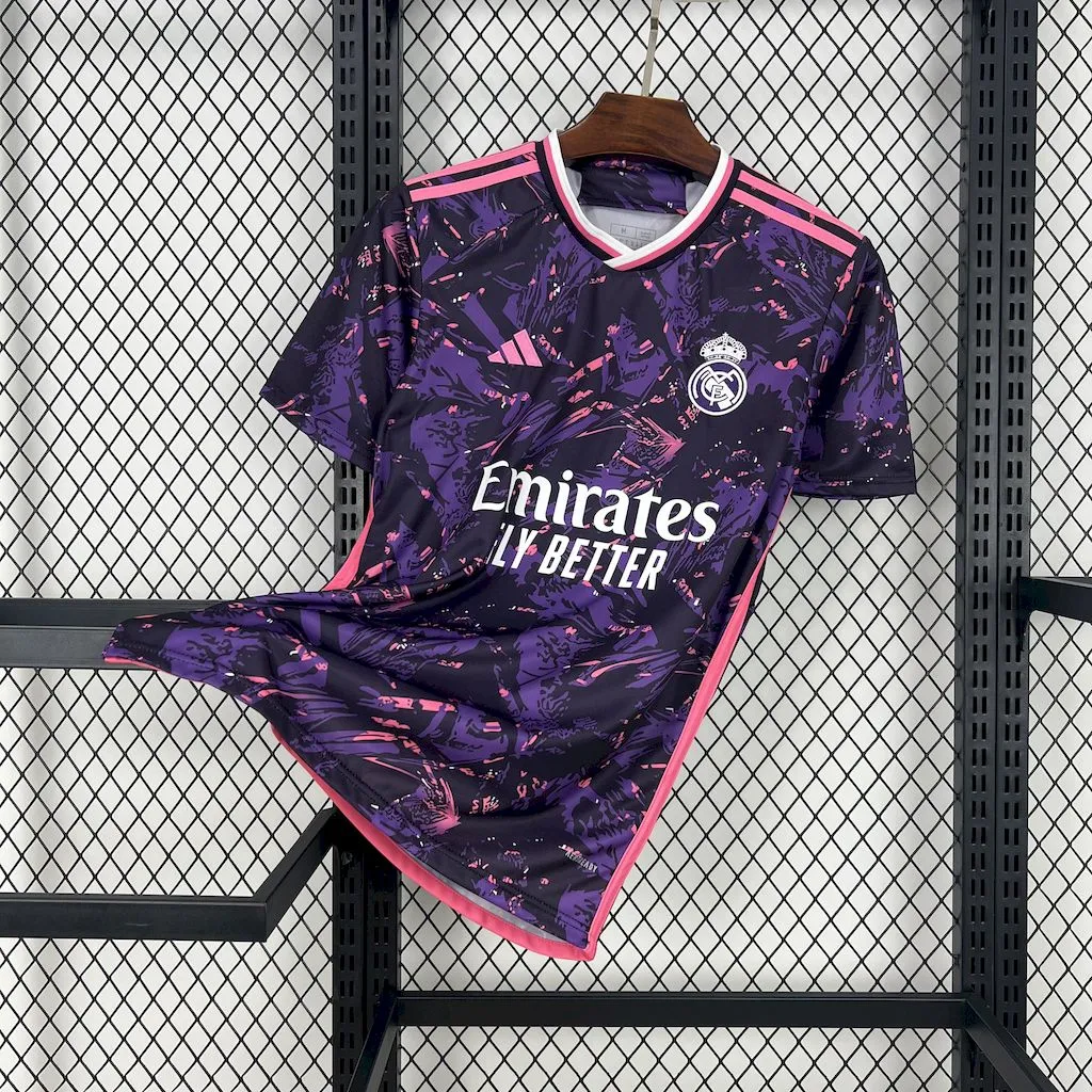 Real Madrid Soccer Jersey Purple Special Edition Custom Shirt 2024/25 - Jersey