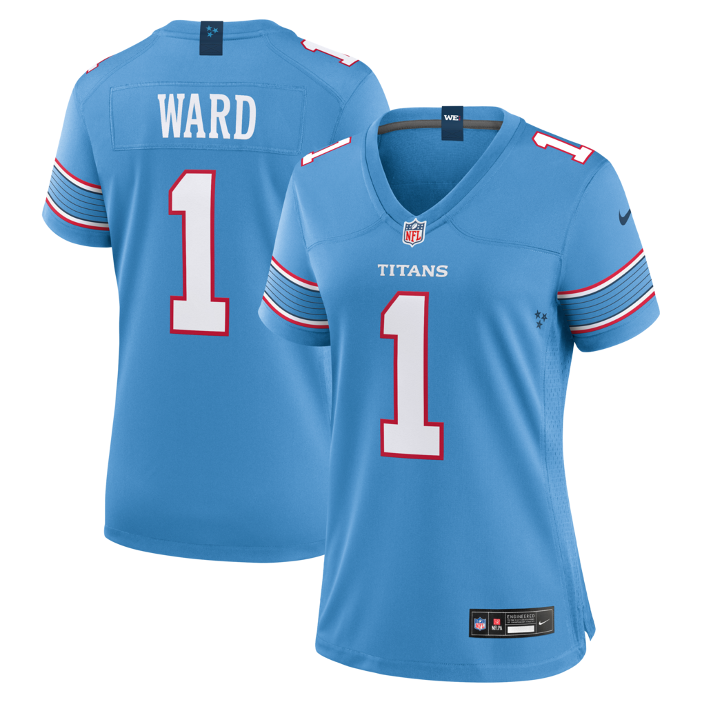 Women's Tennessee Titans Cameron Ward Nike Light Blue Game Jersey - Jersey