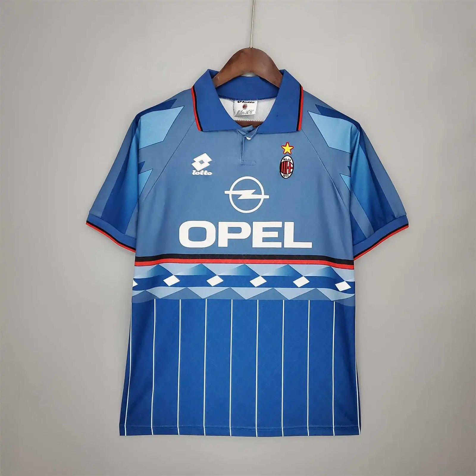 AC Milan Retro Soccer Jersey Fourth Away Custom Shirt 1995/96 - Jersey