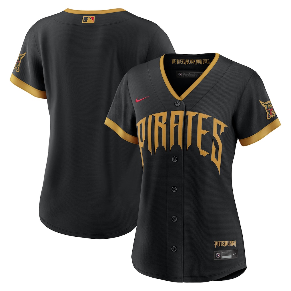 Women's Pittsburgh Pirates Nike Black 2026 City Connect Stadium Jersey - Jersey