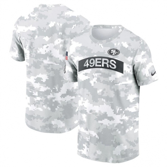 Men's San Francisco 49ers 2024 Arctic Camo Salute To Service Performance T-Shirt - Jersey