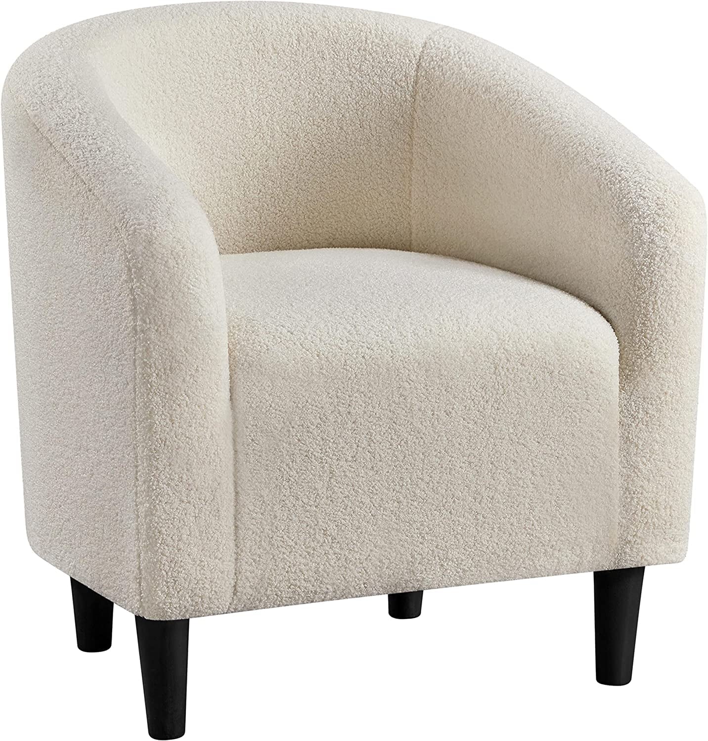 Club Chair, Velvet Accent Chair Upholstered Barrel Chair Sitting Chair with Armrest and Low Back for Living Room Bedroom, Pink