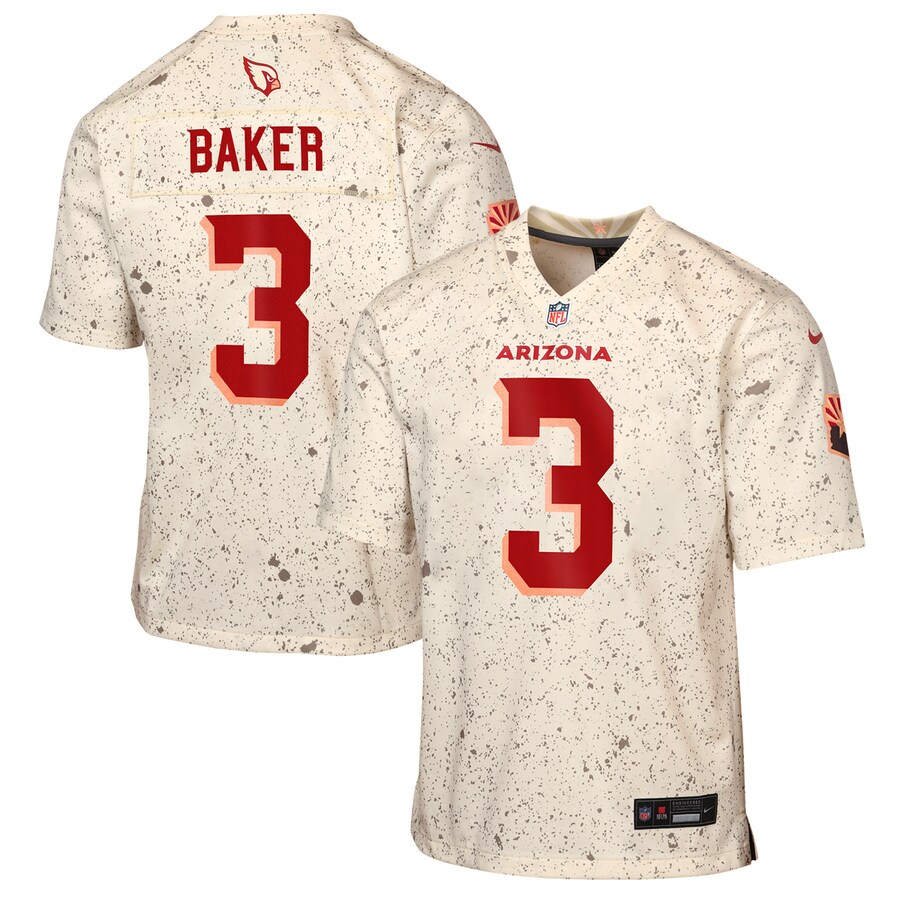 Youth Arizona Cardinals Budda Baker Nike Natural 2025 Rivalries Collection Game Jersey - Jersey
