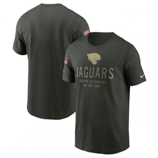 Men's Jacksonville Jaguars Forest Green 2025 Salute to Service Sideline Primary Edge Dri-FIT T-Shirt - Jersey