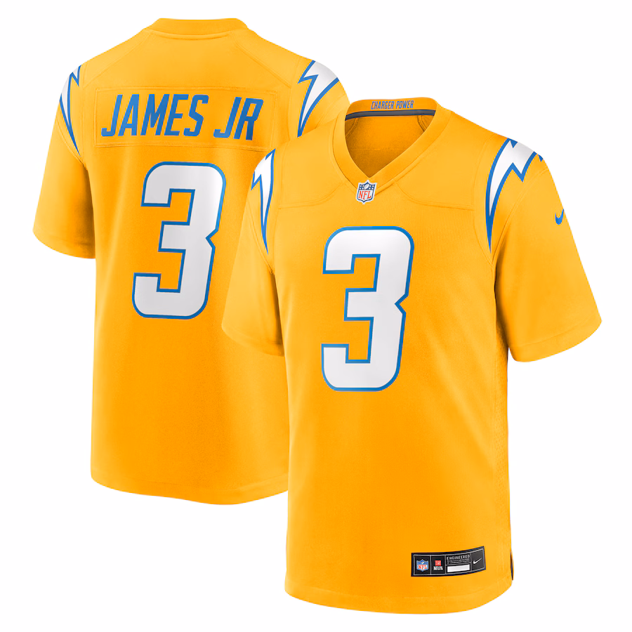 Men's Los Angeles Chargers Derwin James Jr. Nike Gold Alternate Charger Power Game Player Jersey - Jersey
