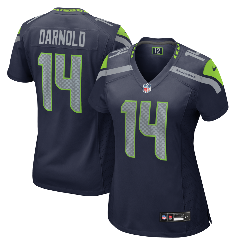Women's Seattle Seahawks Sam Darnold Nike College Navy Team Game Jersey - Jersey