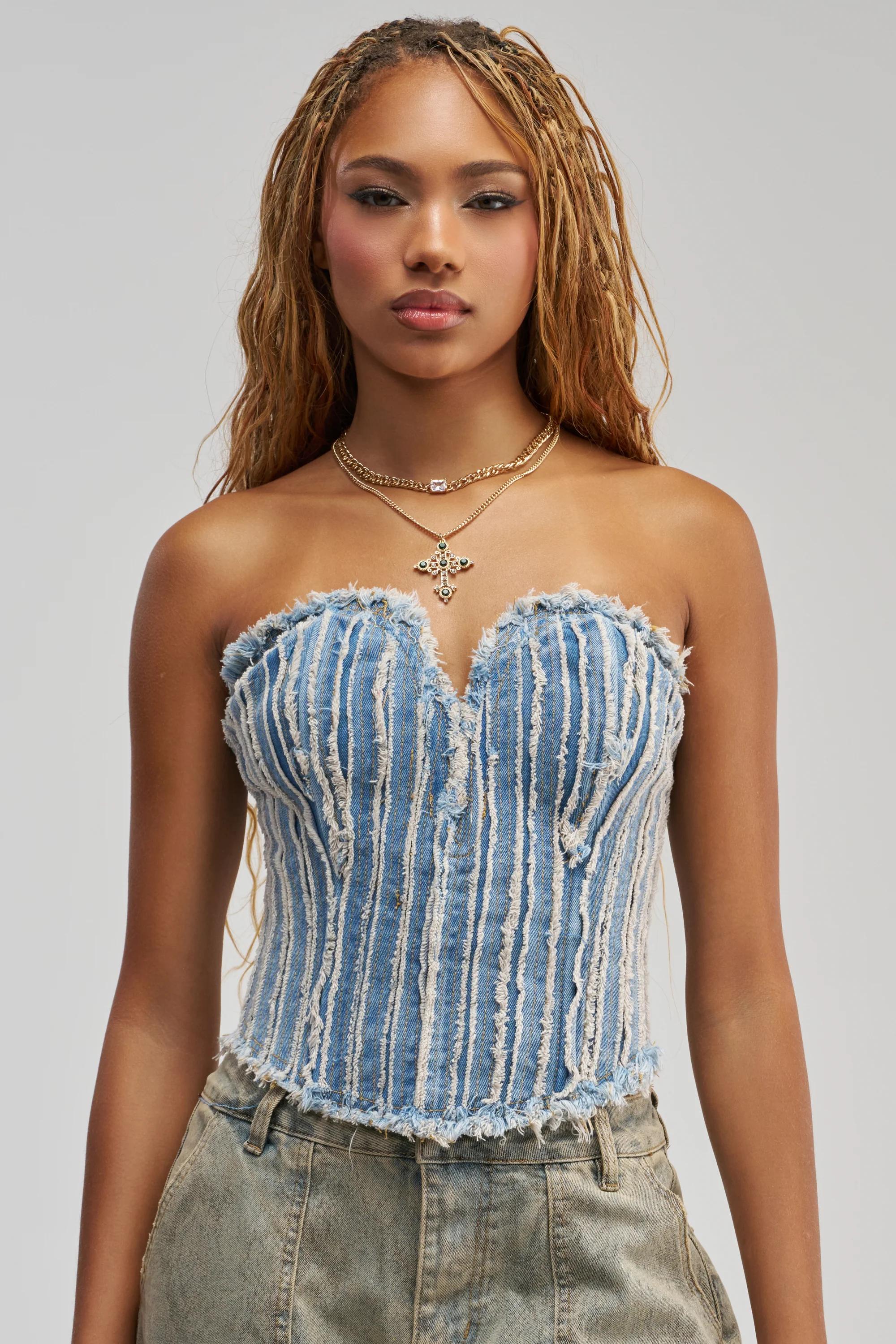 HERE FOR A GOOD TIME CORSET TOP - Akira Wear