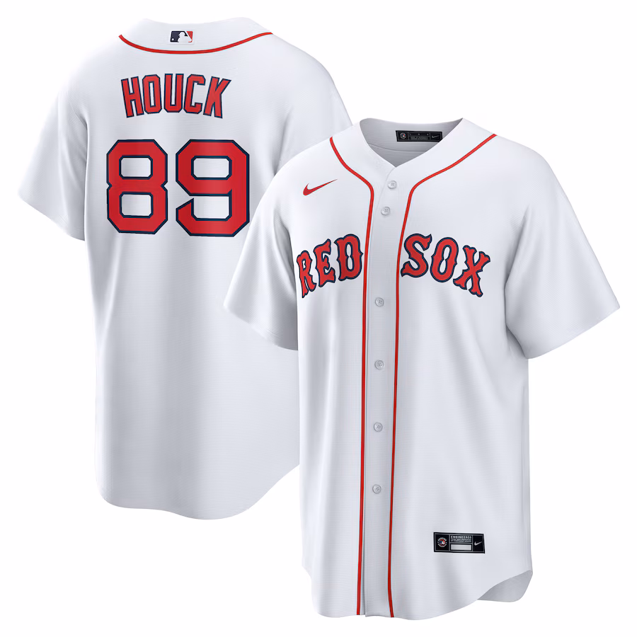 Men's Boston Red Sox Tanner Houck Nike White Home Replica Jersey - Jersey