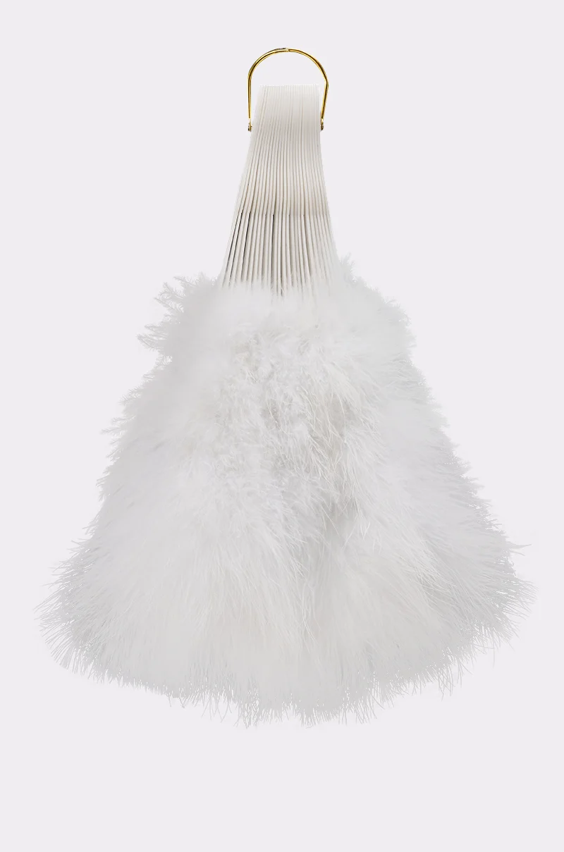 ANGELIC WHITE FEATHER FAN - Akira Wear