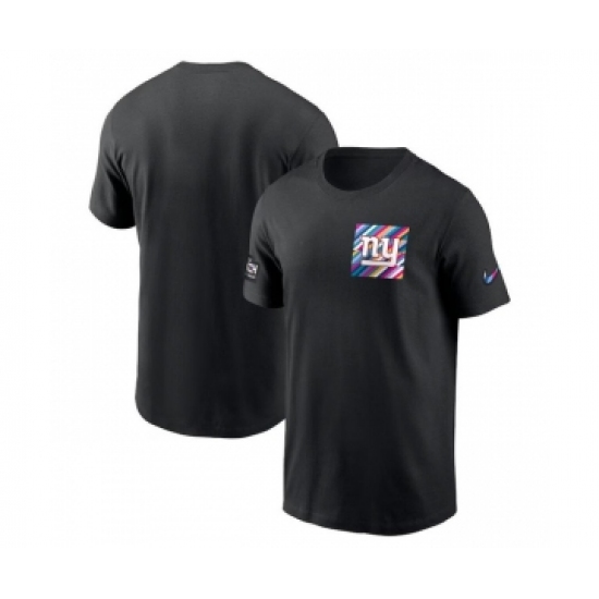 Men's New York Giants Black 2023 Crucial Catch Sideline Tri-Blend T-Shirt - Jersey