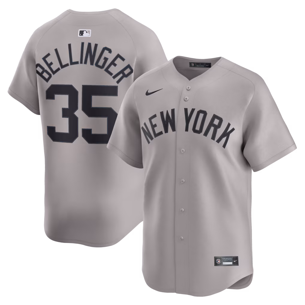 Men's New York Yankees Cody Bellinger Nike Gray Road Limited Player Jersey - Jersey