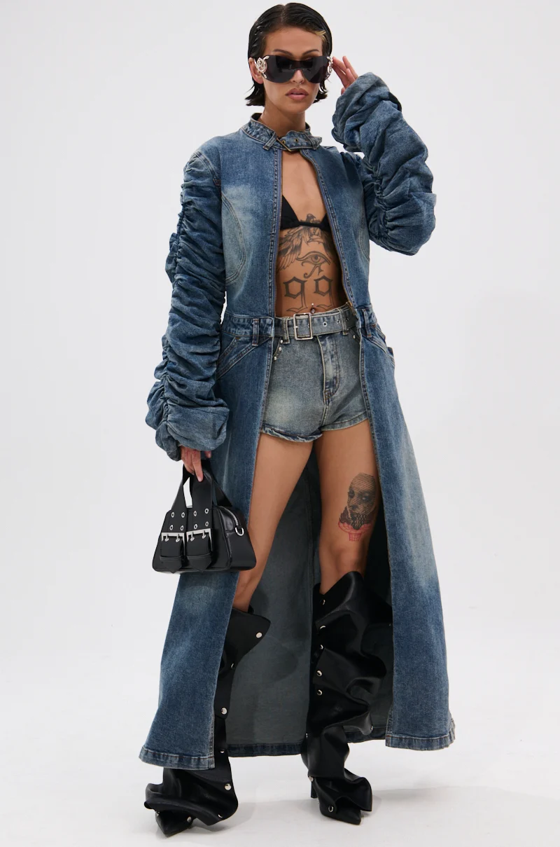 JULES DENIM TRENCH - Akira Wear