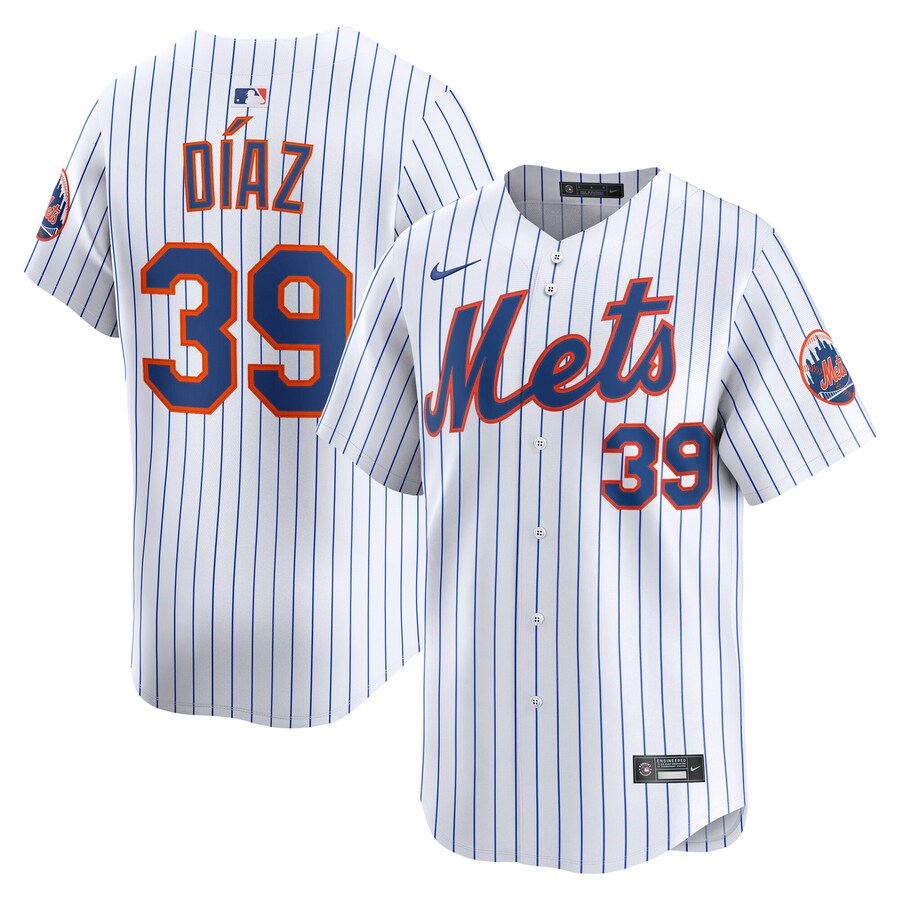 Men's New York Mets Edwin Díaz Nike White Home Limited Player Jersey - Jersey