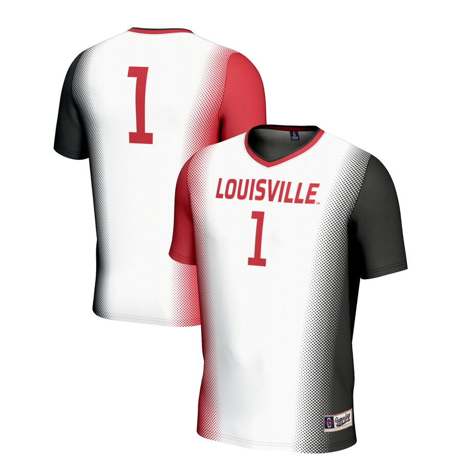 Unisex GameDay Greats #1 White Louisville Cardinals  Lightweight Women's Soccer Jersey - Jersey