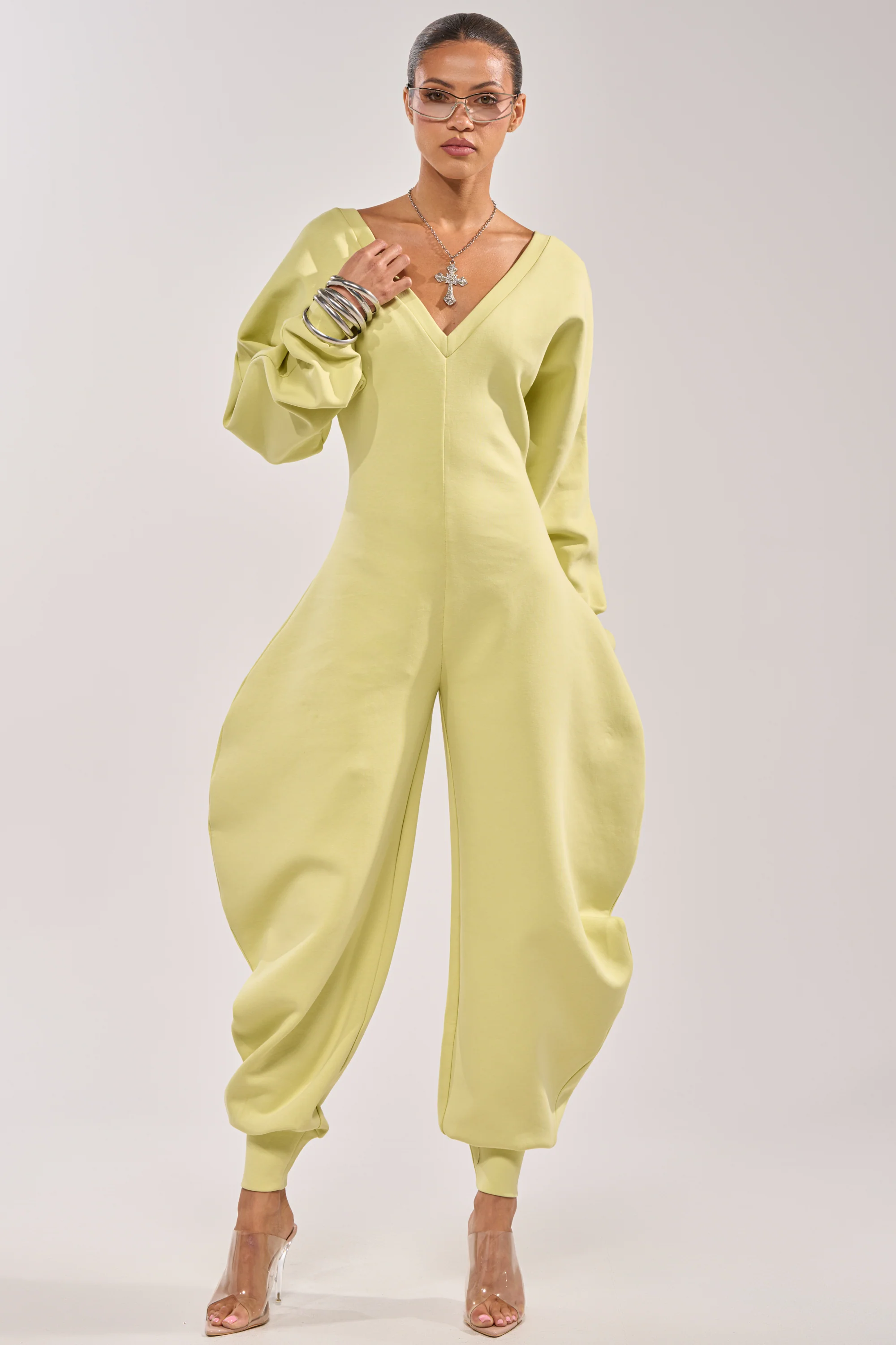 COMFY COZY JUMPSUIT IN LIME - Akira Wear