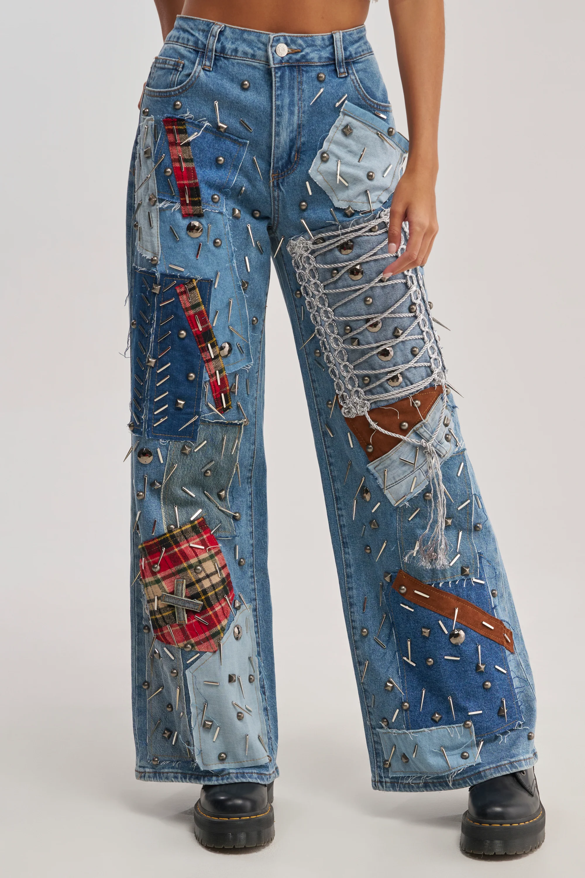 MIXED EMOTIONS EMBELLISHED DENIM - Akira Wear