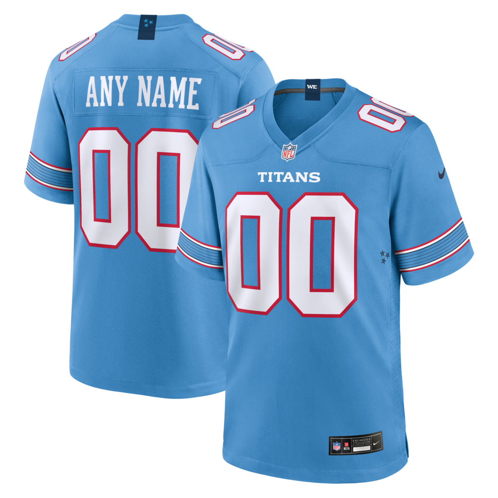 Youth Tennessee Titans Nike Blue Game Custom Jersey - Jersey