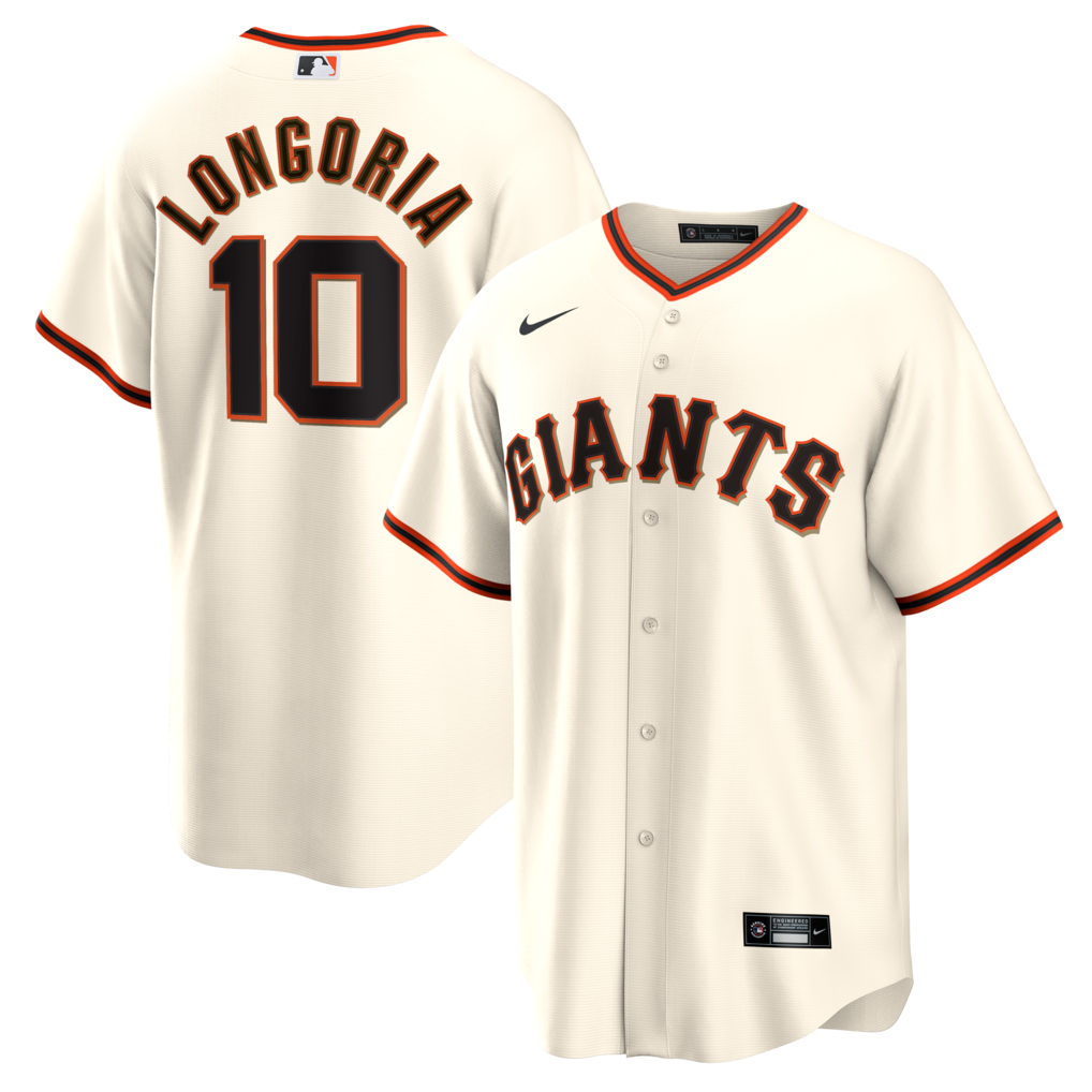 Men's San Francisco Giants Evan Longoria Nike Cream Home Retired Player Replica Jersey - Jersey