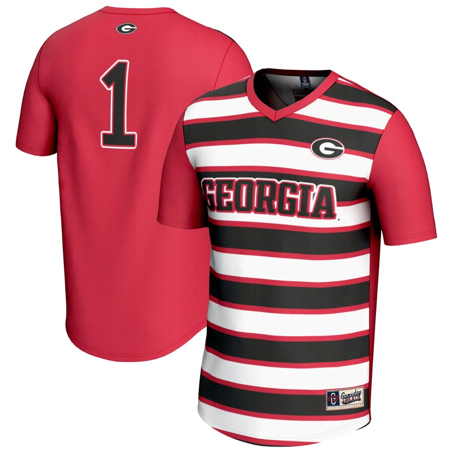 Unisex GameDay Greats #1 Red Georgia Bulldogs Lightweight Soccer Fashion Jersey - Jersey