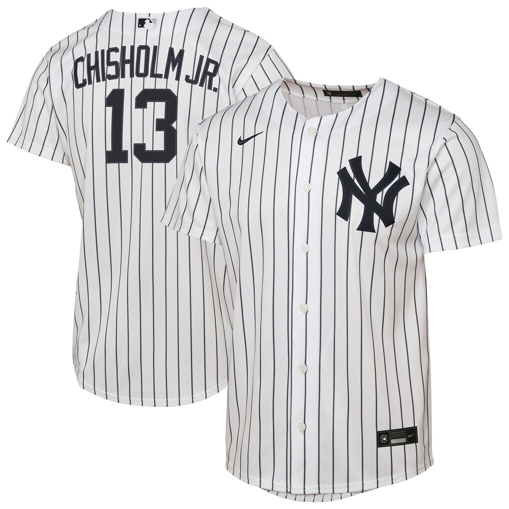 Youth New York Yankees Jazz Chisholm Jr. Nike White Home Replica Jersey - Jersey